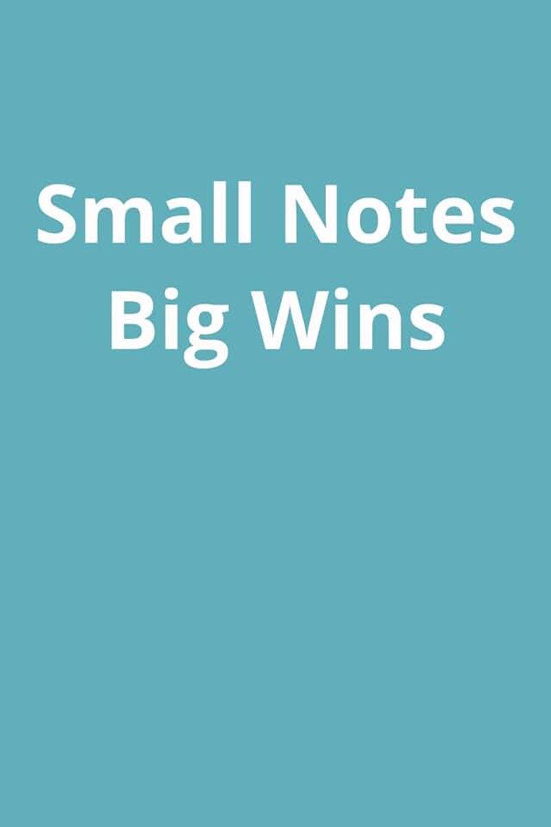 Notes, Big wins note book: Inspirational lined notebook, diary, journal and more | 6x9 inches, 150 pages, Blue | motivational goal setting gift