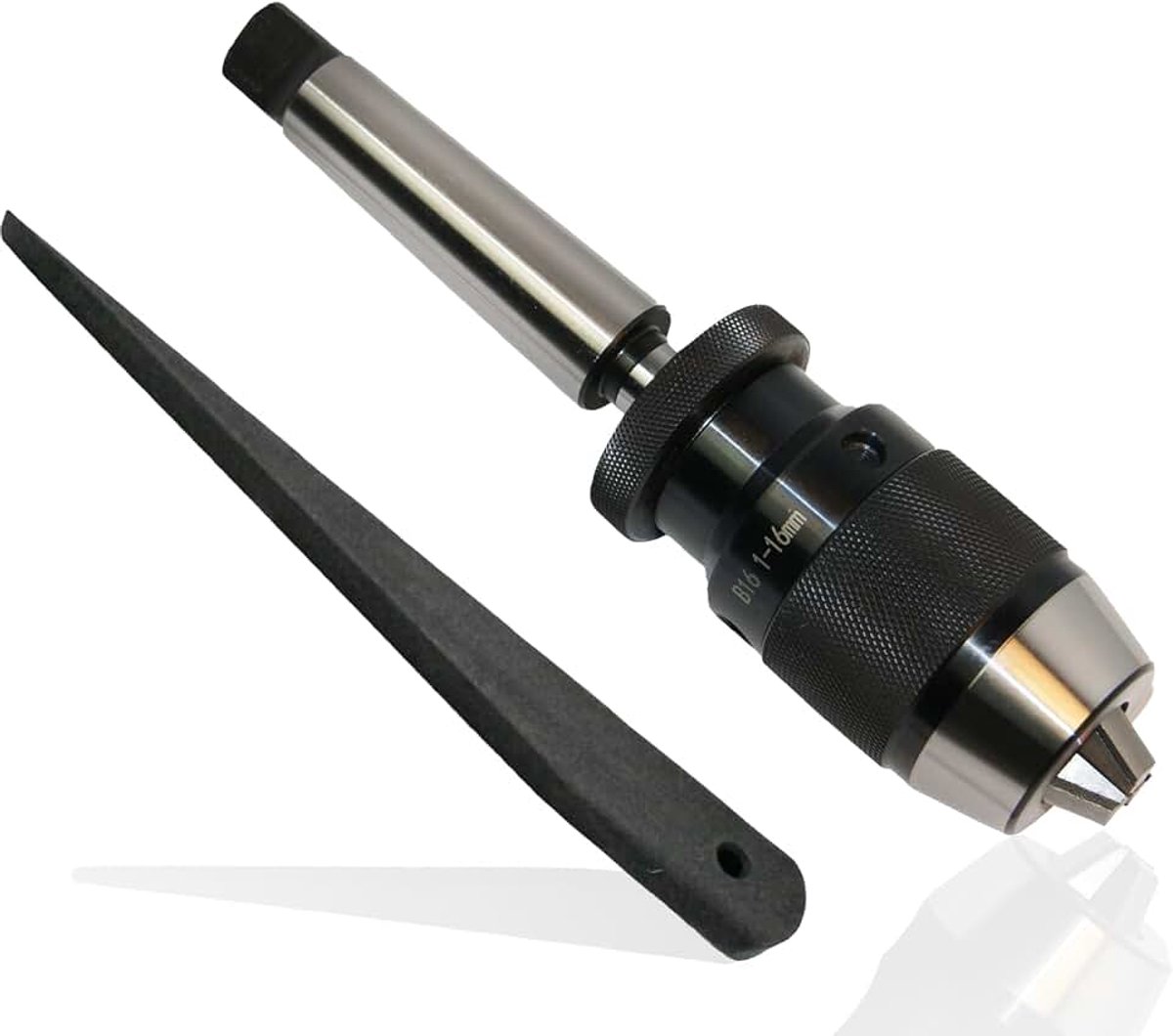 B16 1-16 mm met MK4 kegeldoorn incl. uitdrijflappen + uitdrijfwig boorhouder precisieboorhouder KREFTING TOOLING (MK4)