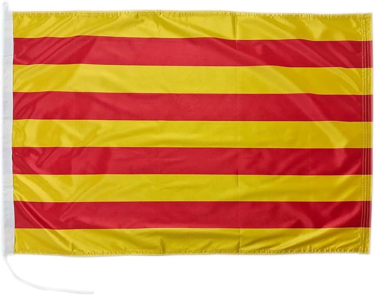 60 x 90 cm. Stofgewicht – bedrukt, robuust met touw en lus nautische vlag van, 60 x 90 cm (Cataluña)