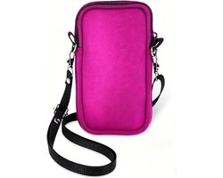 Pwsap 2-laags telefoonhoesje voor smartphones, universele neopreen telefoonhoes, 7 inch mobiele telefoonhoes, hoes, cover, case, beschermhoes voor iPhone 14, 15, 16, 17, Samsung, cadeau voor vrouwen