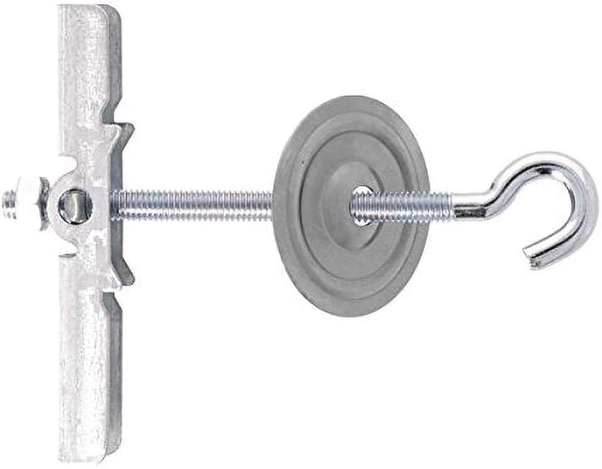 Molly Holle metalen holte plafondveer tuimelhaak M4 x 60 mm - Pack van 2