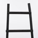 Zwarte decoratieladder, l29xw49xh119cm
