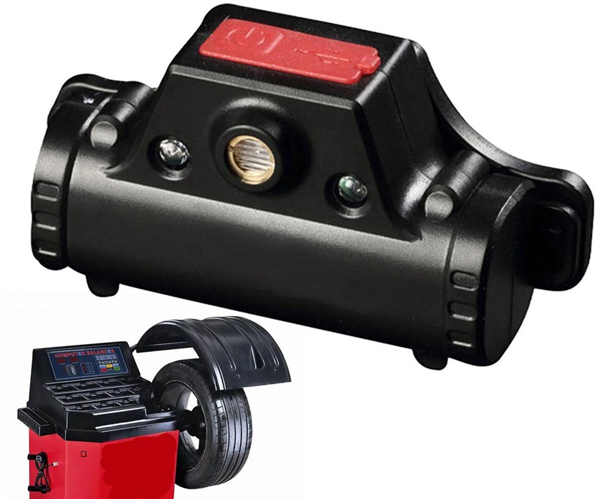 Infraroodlaser voor het balanceren van banden - Draagbare LED-hulplamp - Infraroodlaserpositioneringslamp - Magnetische bevestiging - USB-opladen - ABS - Zwart