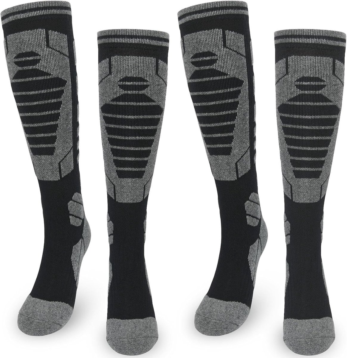 Skisokken, thermosokken, kniekousen, wintersokken voor dames, dikke thermische winterski- en snowboardsokken voor dames, maat 39-42