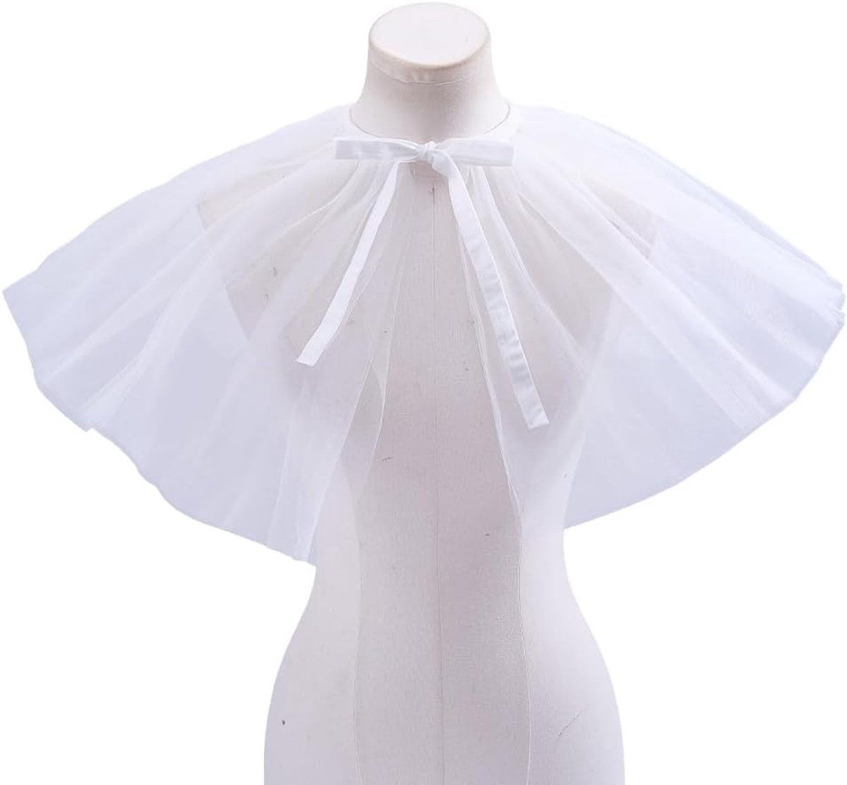 1 stuk zwarte renaissance ruches kraag Victoriaanse ruches netkraag afneembare cosplay retro tule clown choker hals