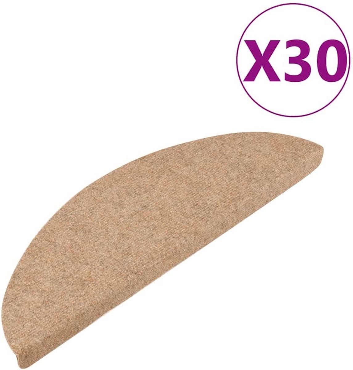 Trapmatten (10/15/20/30 stuks), Beschermende Naaldvilt Trapmatten, Duurzaam en Comfortabel, Zelfklevend, Geluiddempend, Eenvoudige Installatie (56 x 17 x 3 cm)