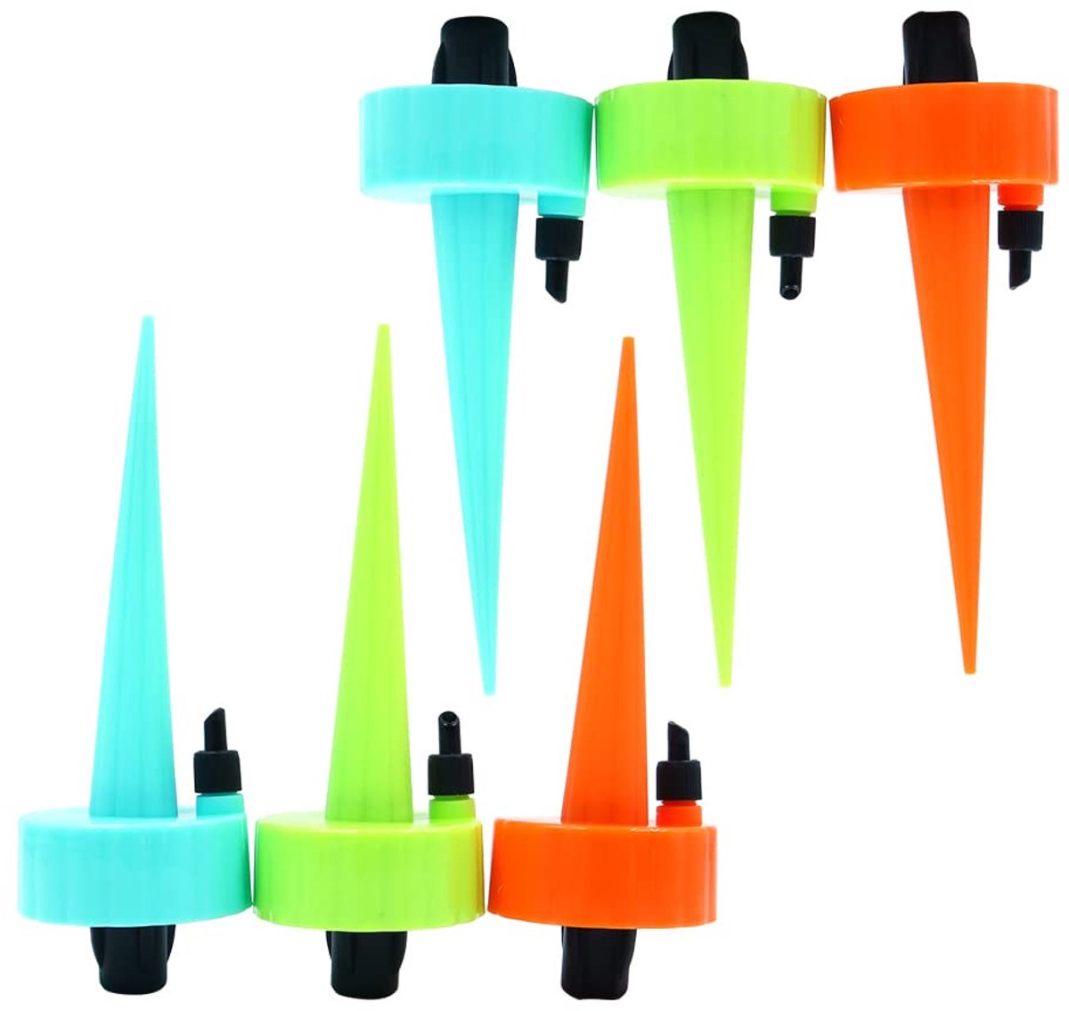 6 stuks automatische bewateringsset, verstelbaar plantenbewateringssysteem, potplanten bloemen automatische irrigatieset, irrigatiespieken, voor tuin huis planten bloemen