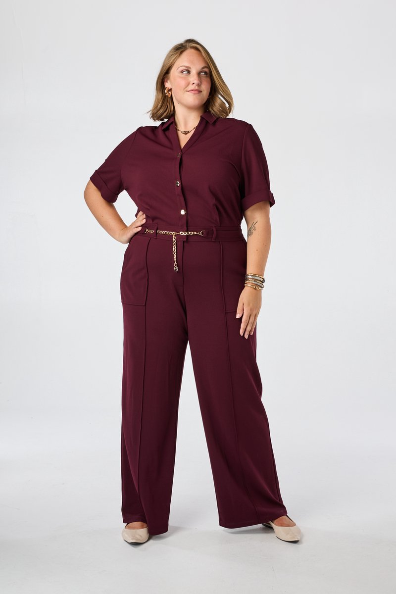 MS Mode Jumpsuit Jumpsuit met ceintuur