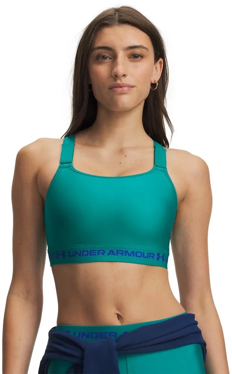 Under Armour Heatgear Sportbeha Met Hoge Impact Groen S Vrouw