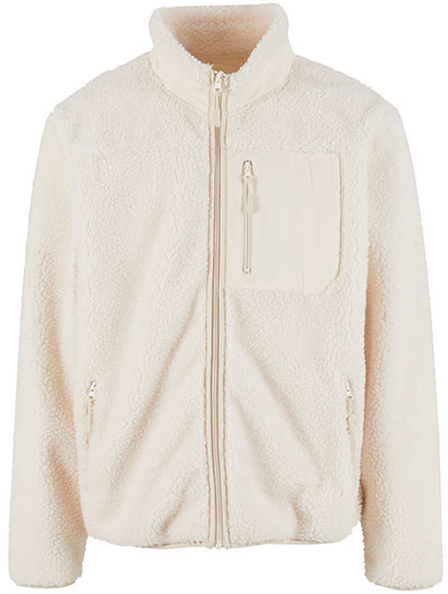 New Morning Studios Bonded Sherpa Jacket NM049 SAND Wit