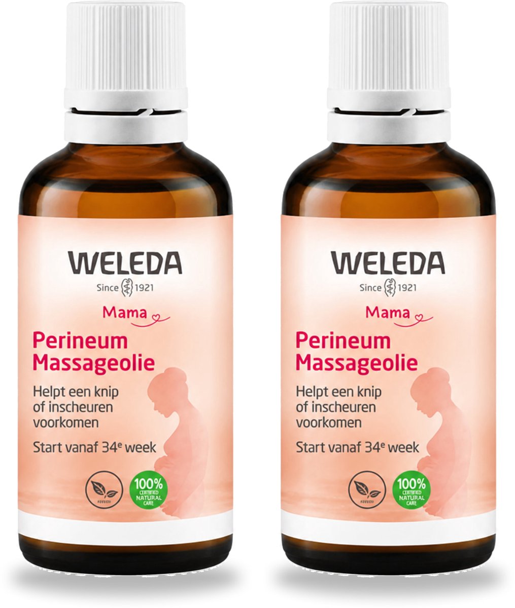 2 x WELEDA - Perineum massageolie - Mama & Baby - 50 ml - Voordeelverpakking - 2 stuks