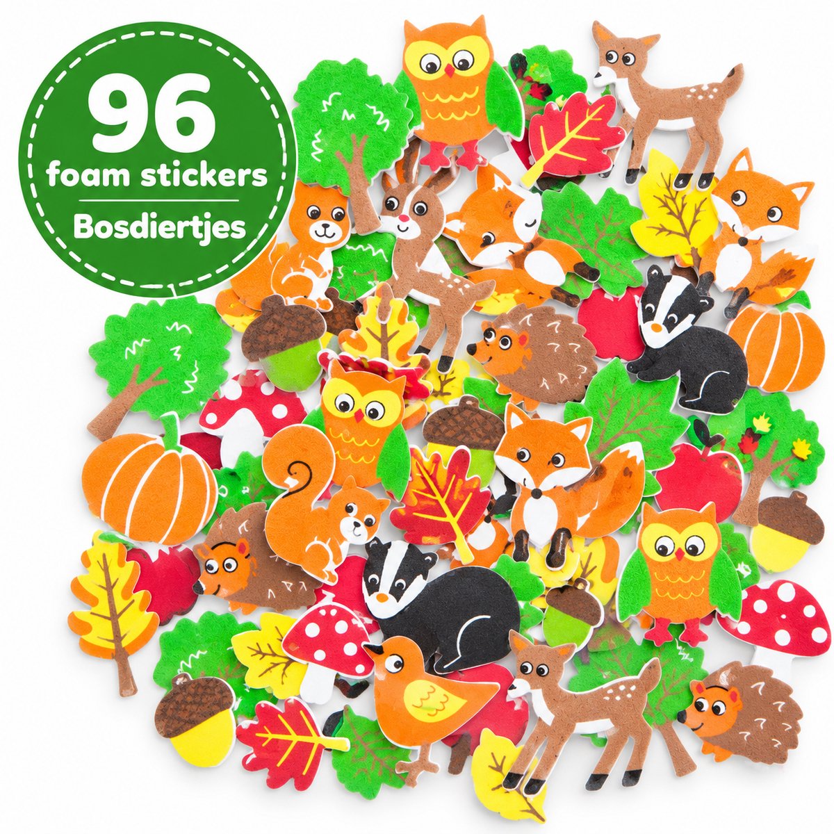 Foam Stickers Bosdiertjes
