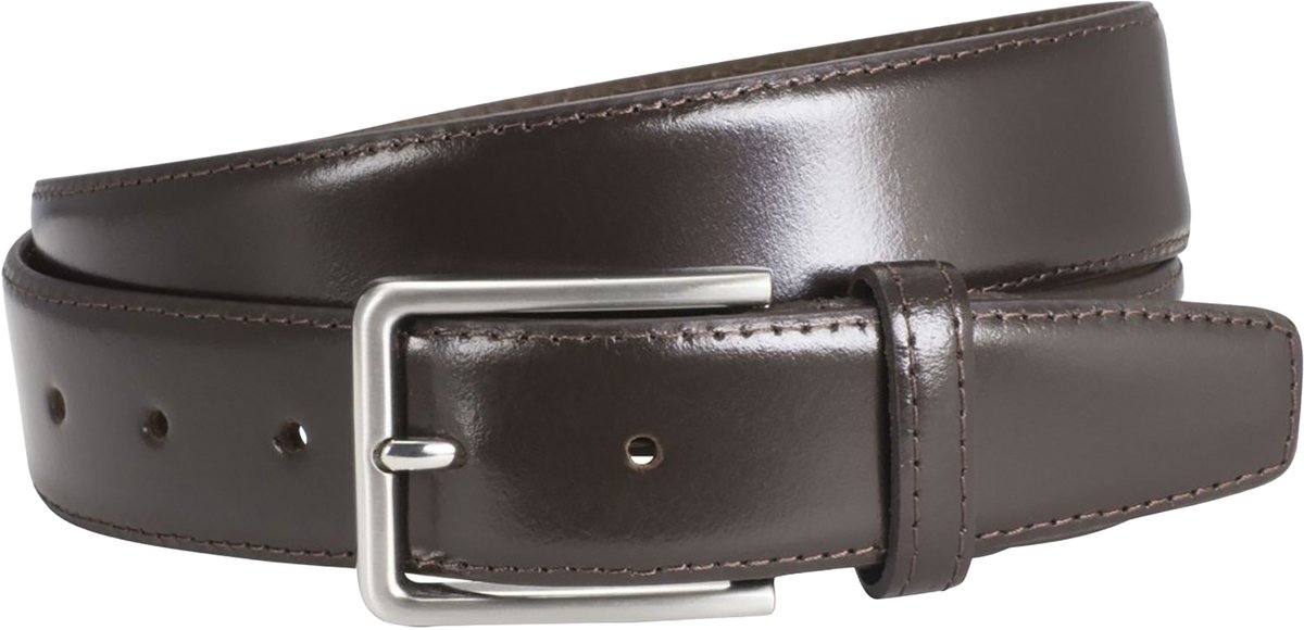 LINDENMANN leren heren riem - bruin