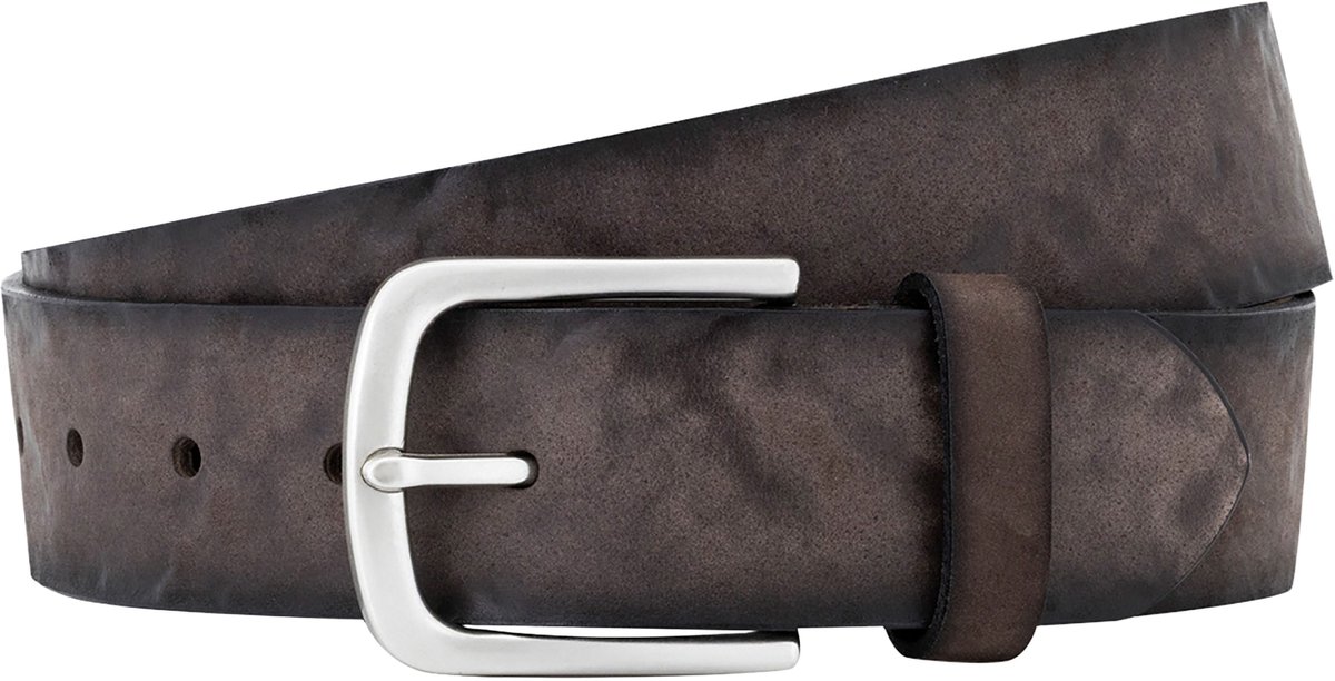 LINDENMANN leren heren riem - bruin