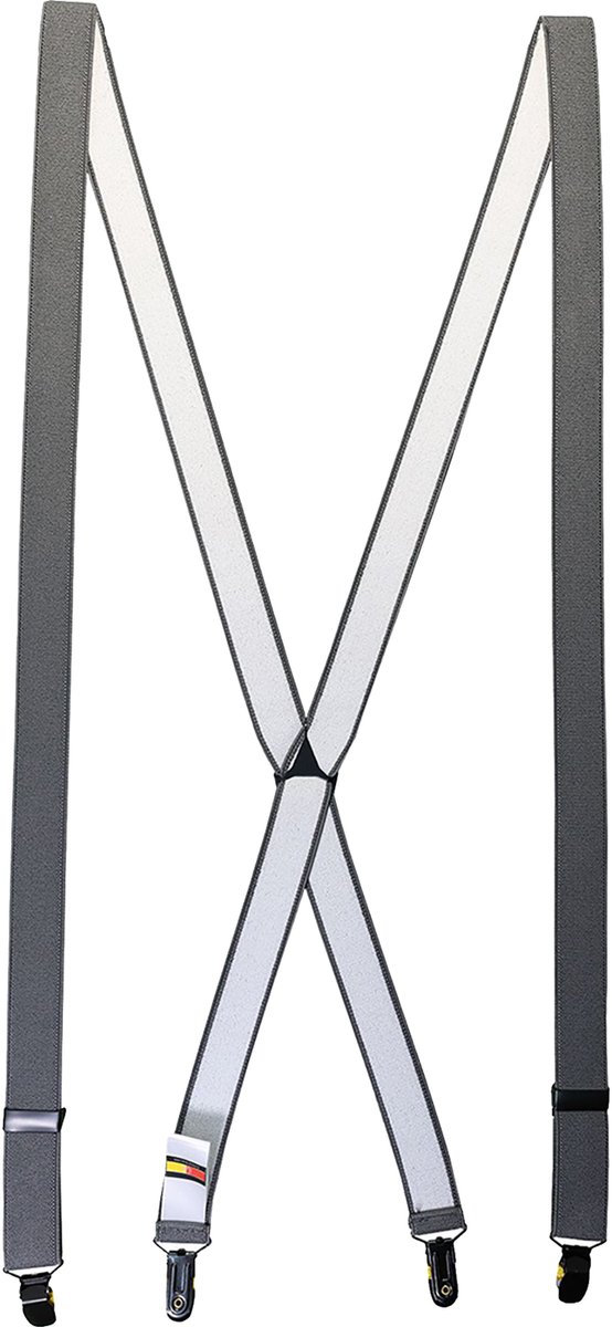 LINDENMANN heren bretels X-vorm - antraciet