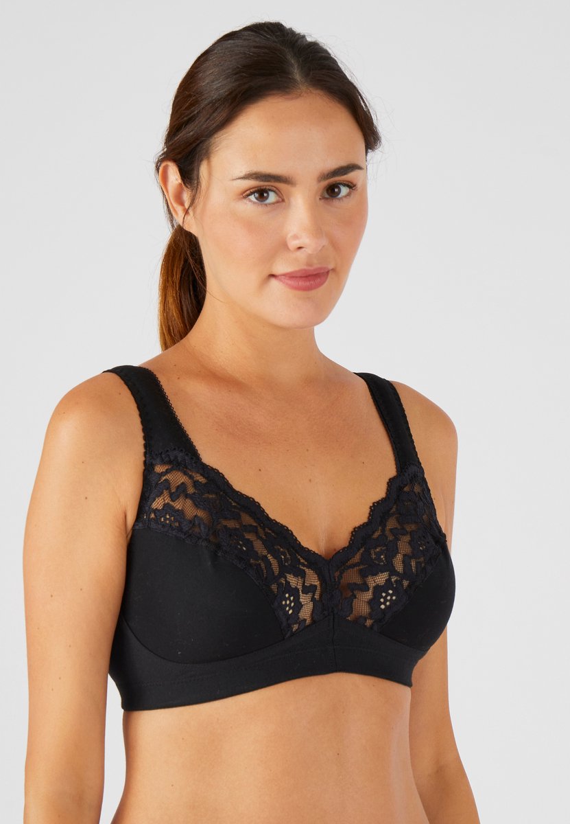 Damart Beugelloze beha met goede ondersteuning - Dames - Zwart - 125