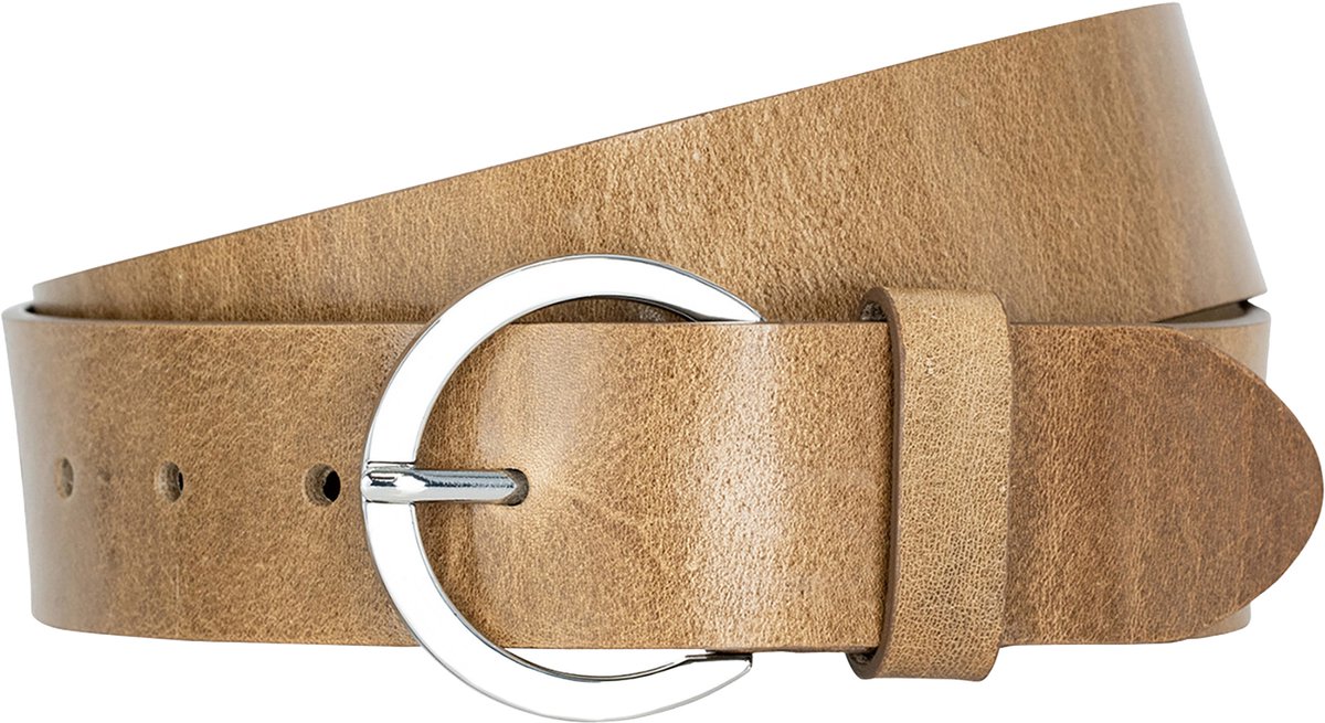 LINDENMANN dames leren riem - taupe