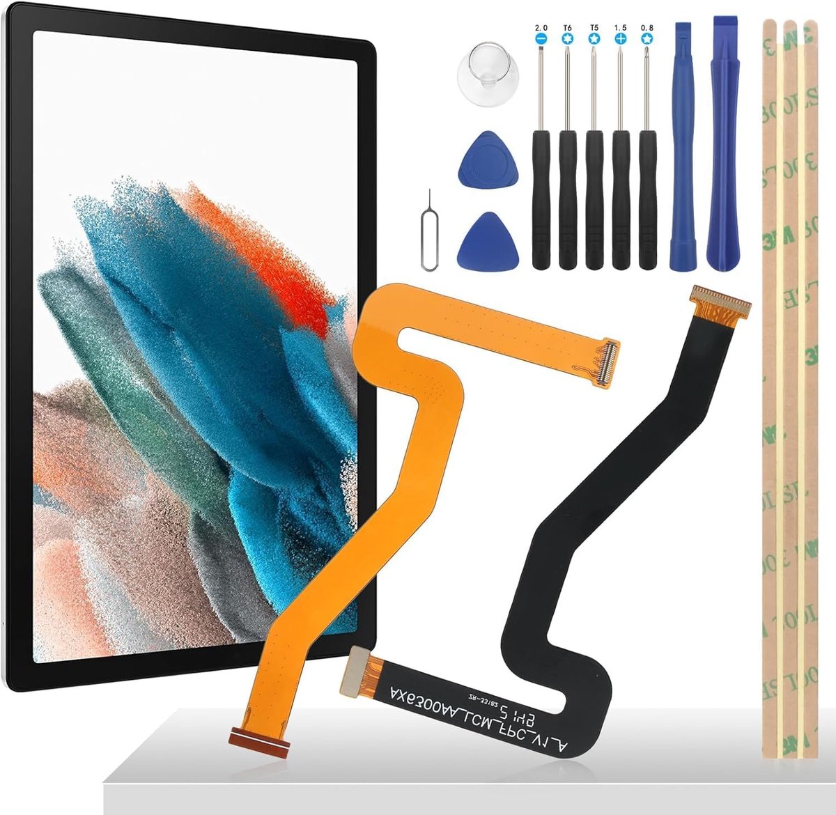 Scherm Kabel voor Samsung Galaxy Tab A8 10.5 SM-X200, SM-X205 Scherm Kabel + Tool