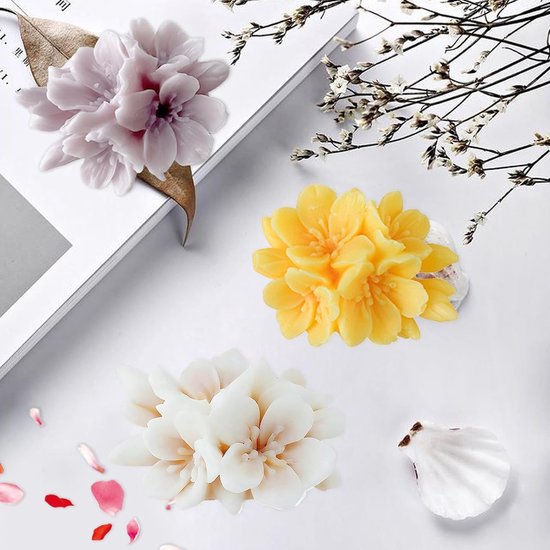 3D kersenbloesem siliconen vorm doe-het-zelf kaarsen zeep epoxyhars gietvorm bouwset bloemvorm handwerk knutselen thuis — afbeelding 3