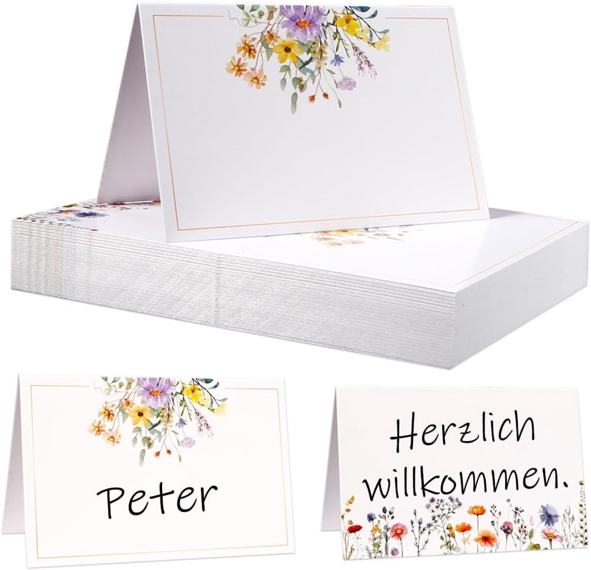 50 stuks tafelkaarten, bruiloft, eucalyptus, tafelkaarten, verjaardag, naambordjes, bruiloft, plaatskaarten, doop, tafelkaarten, vormsel, communie, tafelkaarten, bruiloftsdecoratie, tafel, lente