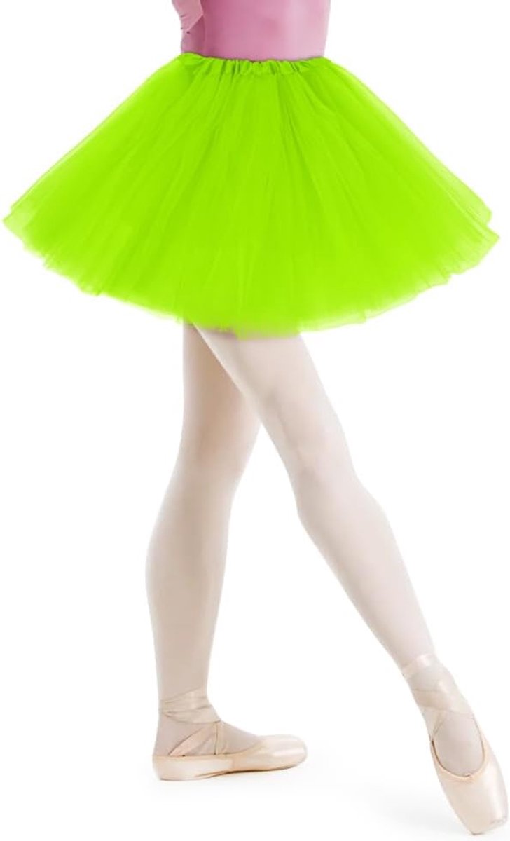 Klassieke Tutu Rok, Elastische 3-laagse Tule Rok, Ballet Tule Rok, Petticoat Onderrok voor Carnaval, Themafeest, Ballet, Dans, Verkleedkleding, Halloween Kostuum