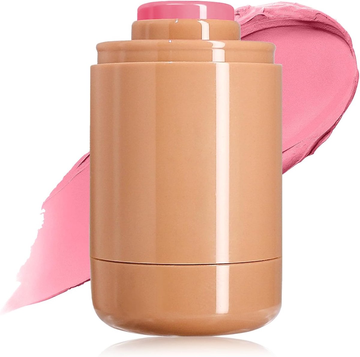 Blush Stick - matte gladde intense kleur crème blush stick voor wangen en lippen - natuurlijke en briljante afwerking langdragende crème blush voor vrouwen meisjes (01 piggy, 1 stuks)