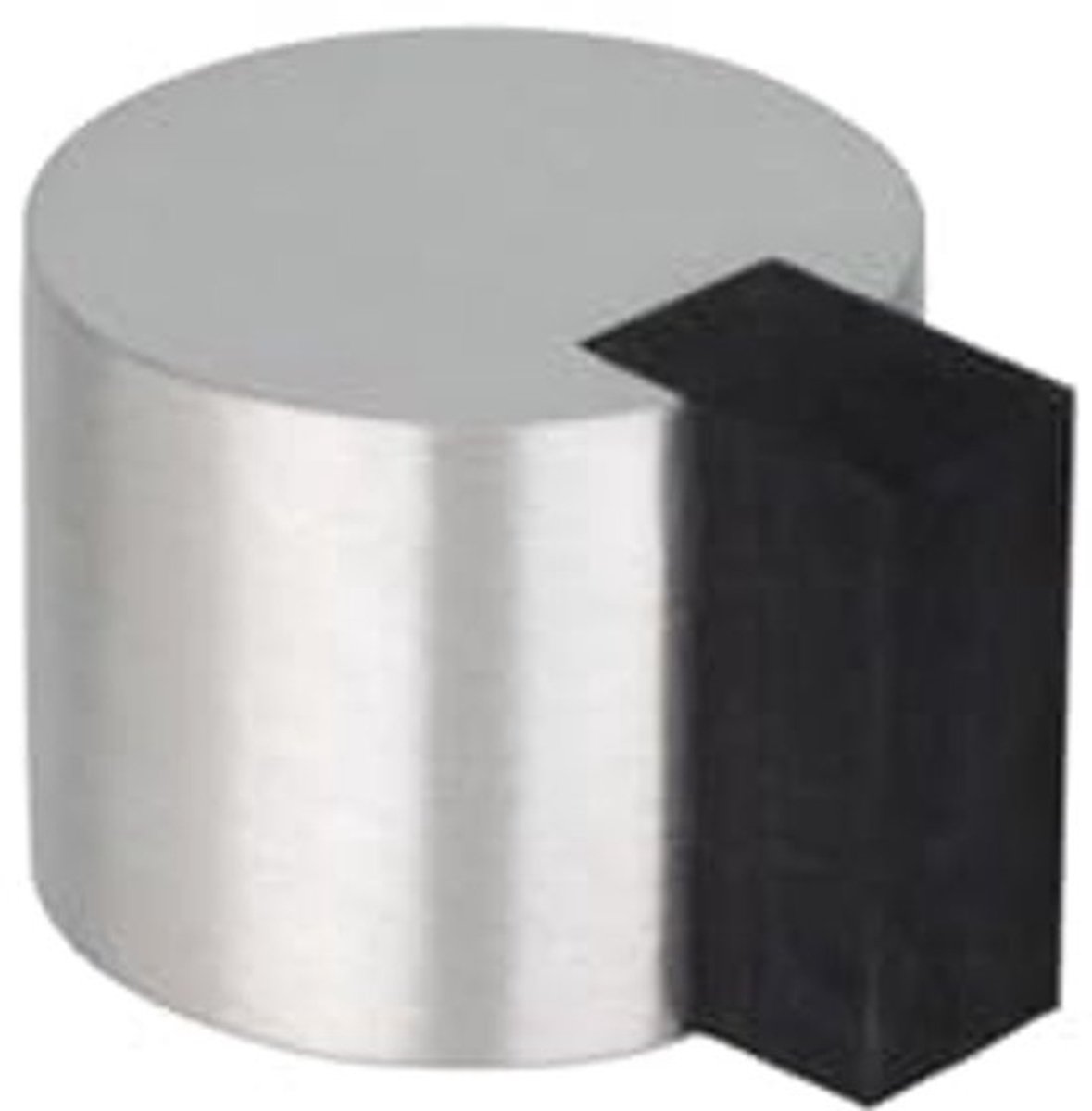 Deurstopper zelfklevend roestvrij staal mat 24 mm