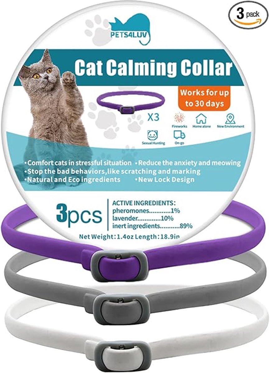 3 stuks - verwijderen vlooien teek luizen halsband - hond kat halsband - verstelbare grootte - huisdier milieuvriendelijke halsband