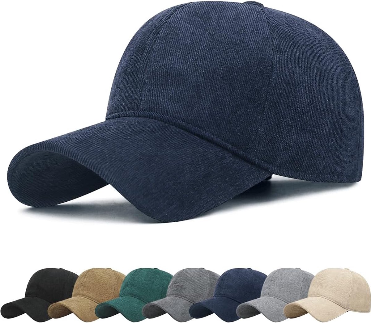 Honkbalpet voor de winter, uniseks, verstelbaar, warme wintermuts, katoen, hoogwaardige vintage pet voor vrouwen, winter-baseballpet, effen, warme baseballpet voor outdoor-reizen