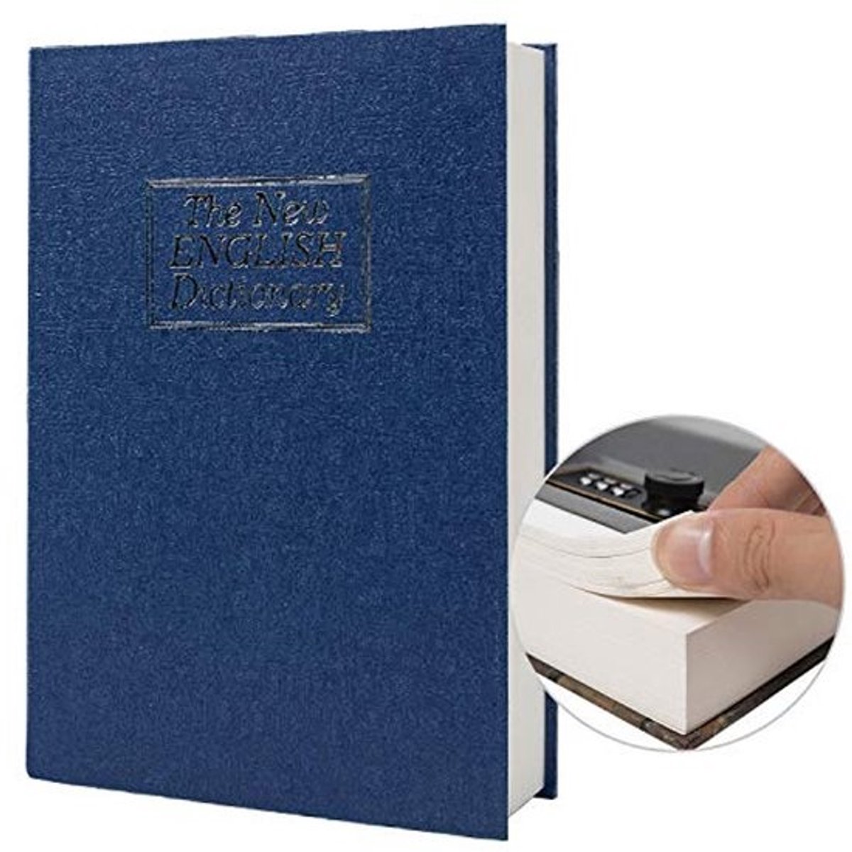 Echt papieren kluisboek voor waardevolle spullen met cijferslot