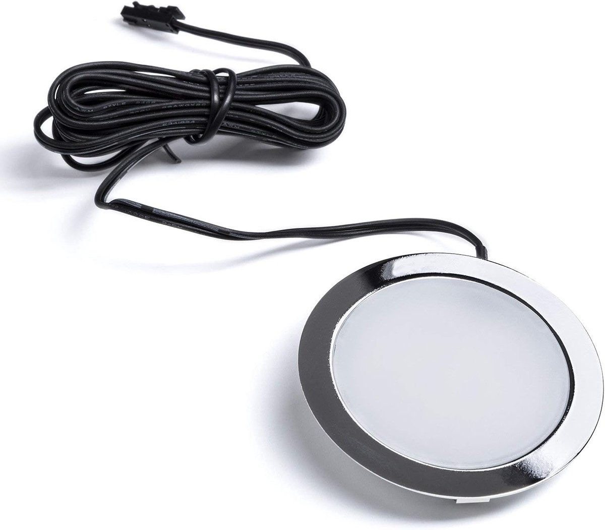 LED Verzonken meubellicht GIULIA 12 V 3W miniAMP Chrome gepoleerd