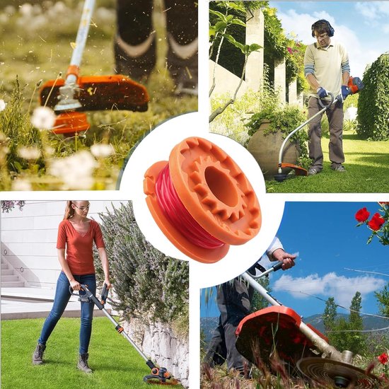 6 stuks grastrimmer spoel, hoge sterkte nylon draad, universeel passend ontwerp, slijtvast materiaal, voor tuinonderhoud apparatuur — afbeelding 5