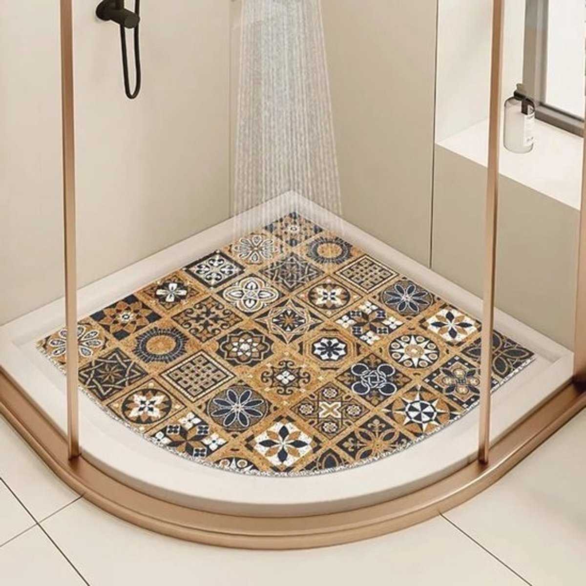Antislip Douchemat met Afvoergaten - Veilige en Comfortabele Badmat voor Binnen en Buitendouche 60x60 cm