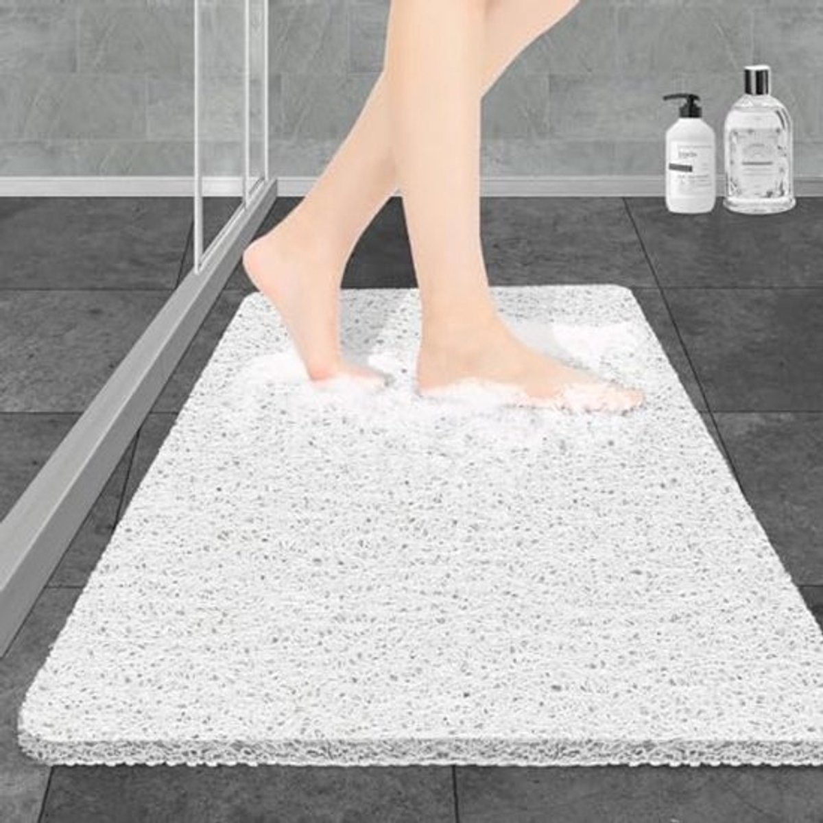 Antislip Badmat voor Badkuip en Douche, 80 x 40 cm, Sneldrogend en Ideaal voor Natte Ruimtes