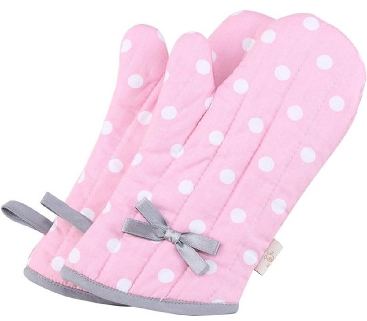 Ovenhandschoenen Polka Dots Set van 2 - Hittebestendig en Flexibel