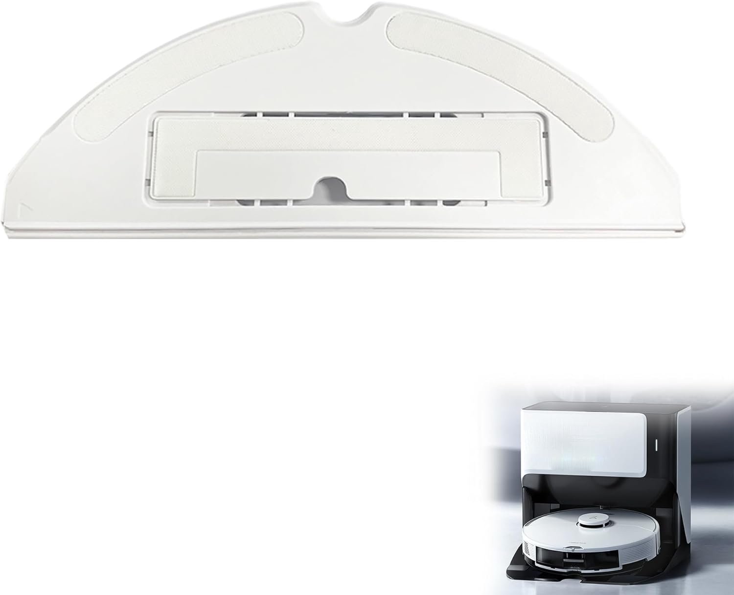 1 stuk Geschikt voor Roborock S7/T7S/T7S Plus/G10/S8 - Mopplaat - elektrische dweilhouder (wit)