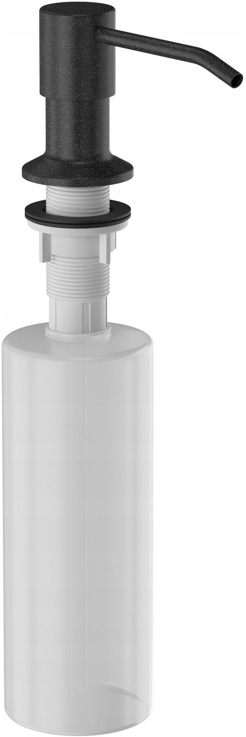 Merkloos Zeepdispenser Keuken Zwart Graniet 360ml