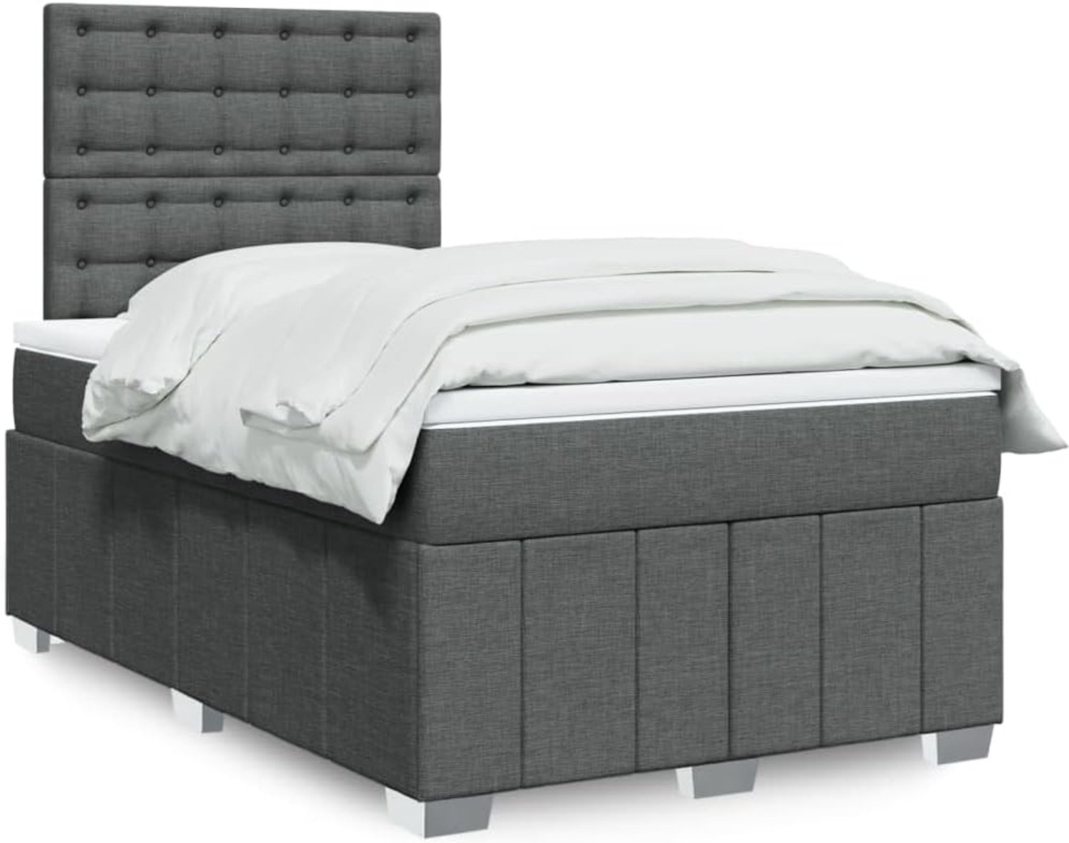 Pocketveringmatras boxspringbed donkergrijs 120x200 cm