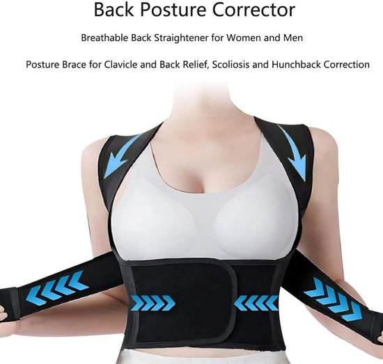 Verstelbare Posture Corrector met Reflecterende Eigenschappen voor Optimale Rugsteun en Rechthouden van de Wervelkolom - Maat L — afbeelding 3