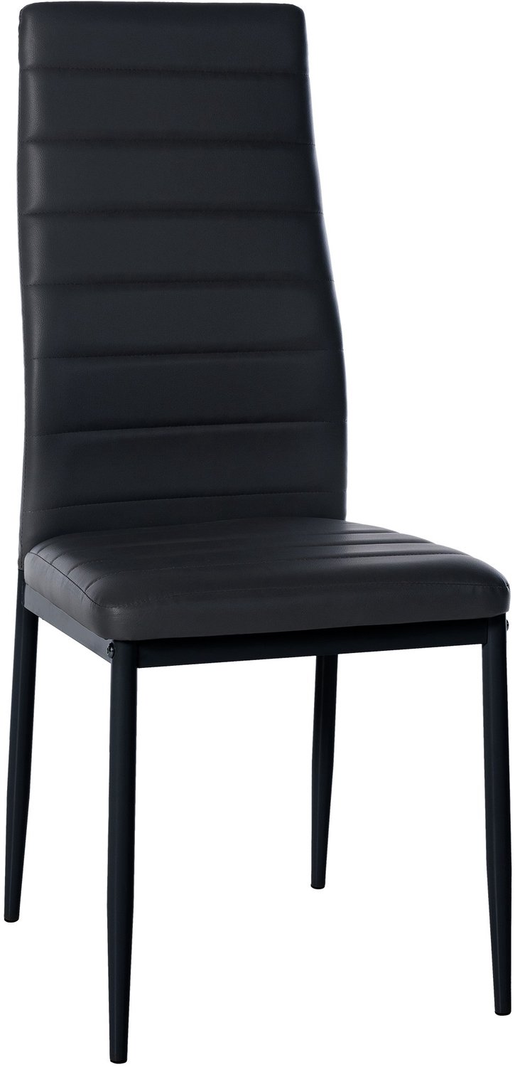 Luxe Comfort Eetkamerstoel - Kunstleer - Zwart