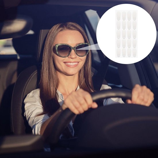 30 paar transparante neuspads van siliconen, antislip neuspads voor brillen, zelfklevende neusbruggen, accessoires voor brillen — afbeelding 3