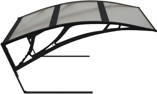 Garage voor robotmaaier, 80 x 101 x 46 cm, zwart, van polycarbonaat, met metalen standaard, voor robotmaaier — afbeelding 5