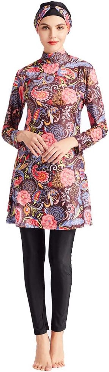 Bescheiden Moslim Badpak Volledige Dekking Badmode Islamitische Hijab Dames Beachwear Zwemmen Burkini Zwemmen Pak