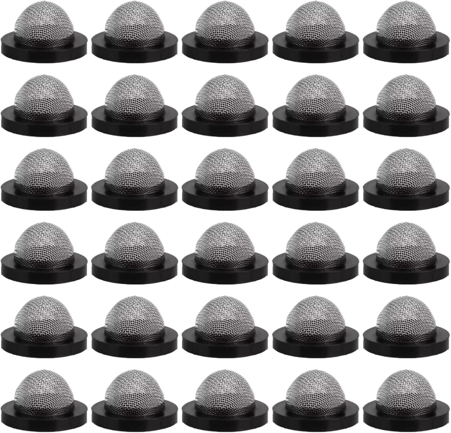 Slangring met scherm, 30 stuks roestvrij staal en rubberen tuinslang schermfilter voor 3/4 inch tuinaansluiting en wasmachine