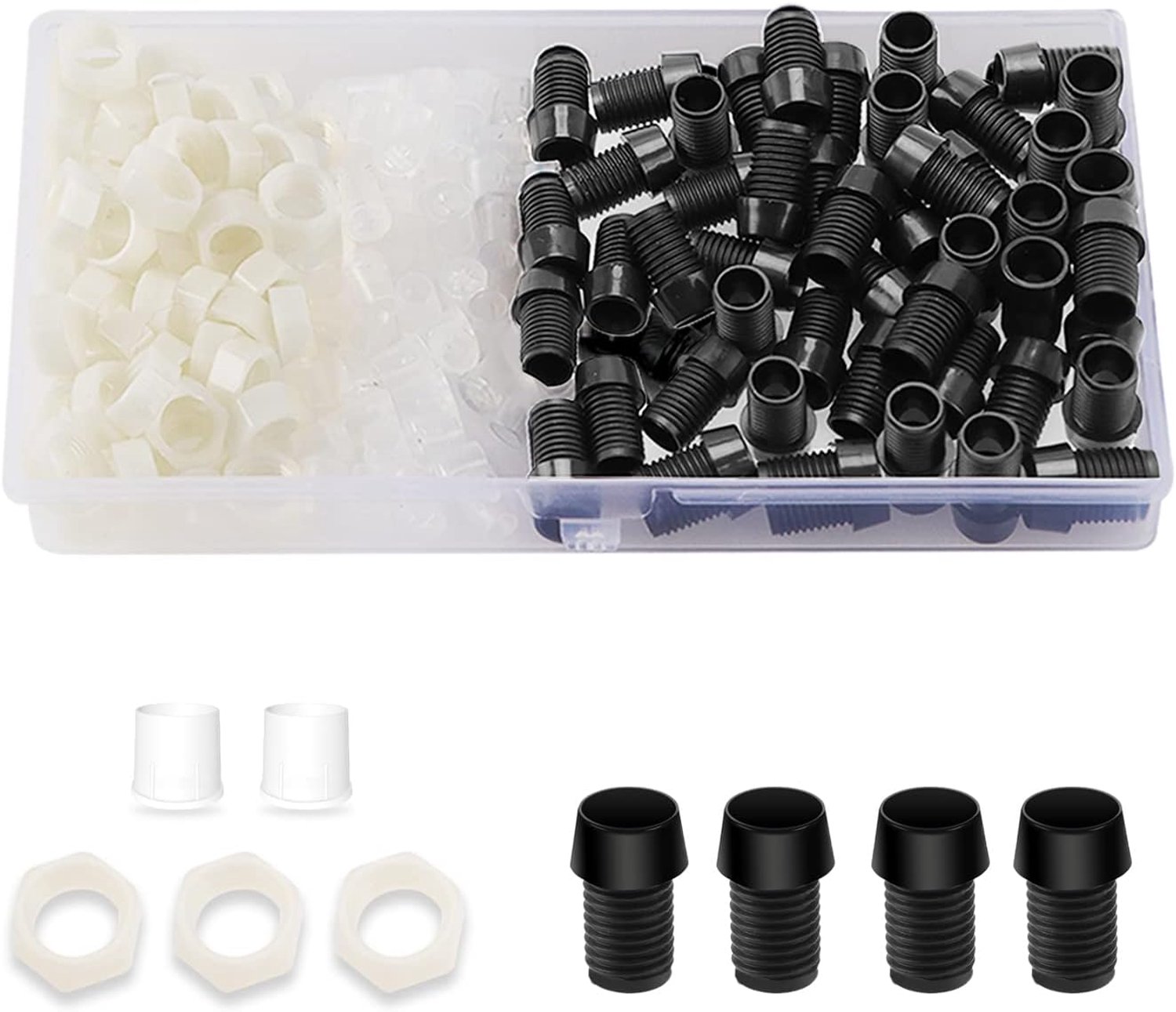 50 Stuks 5mm LED Diode Houder, LED Houder Lichtaansluiting, LED Lamp Houder Draad, LED Diode Lamp Socket, Diode Houder Clip Bezel Mount, Zwart & Wit