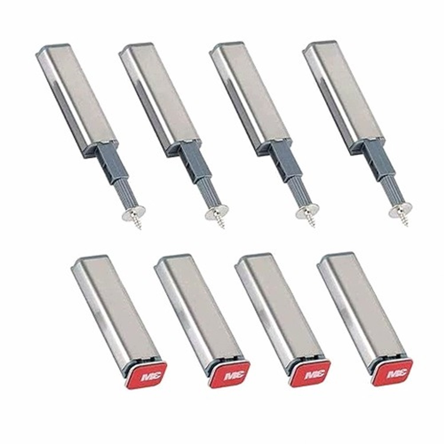 8x Push-to-Open Deurdemper Systeem met Magnetische Sluiting