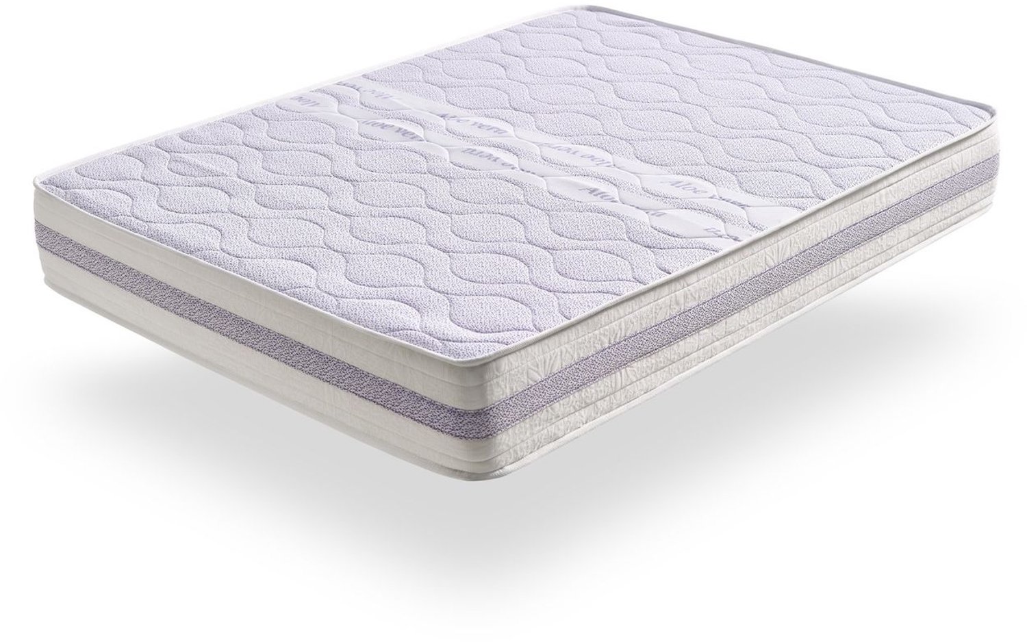 Matris Matras 120 x 190 Visco Dream Aloë Vera Hoogte 19 cm ±2. Matris Purper
