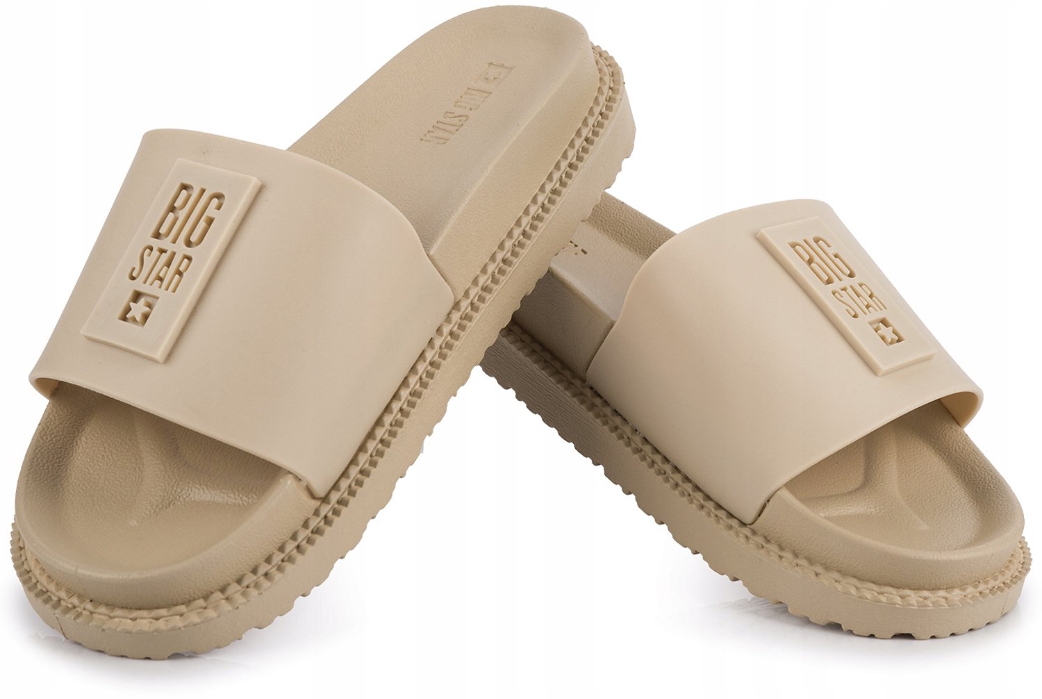 Dames Platform Slippers Beige Big Star - Maat 36