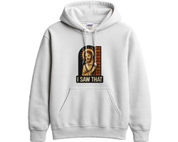 Grappig Religieus Hoodie – I SAW THAT – Stoere Outfit – Unisex Hoodie voor Dames & Heren – Humor Cadeau