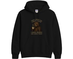 Koffie Hoodie – THAT'S WHAT I DO I DRINK COFFEE – Grumpy Beer Outfit – Unisex Hoodie voor Dames & Heren – Origineel Cadeau